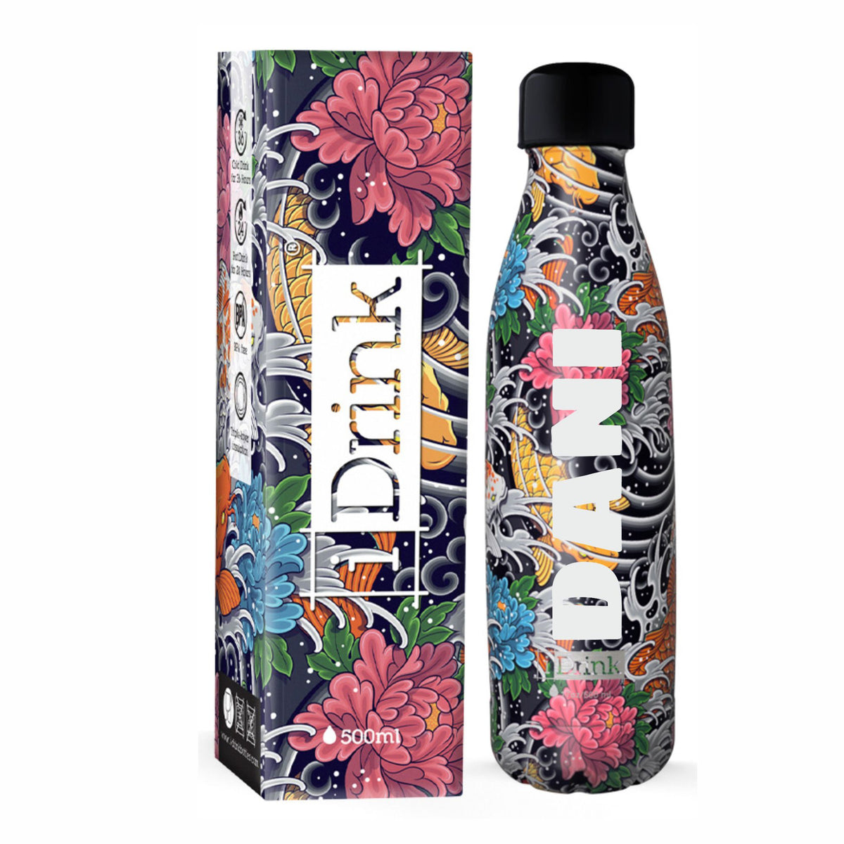 I-DRINK Borraccia termica Personalizzabile CARPA KOI 500ml