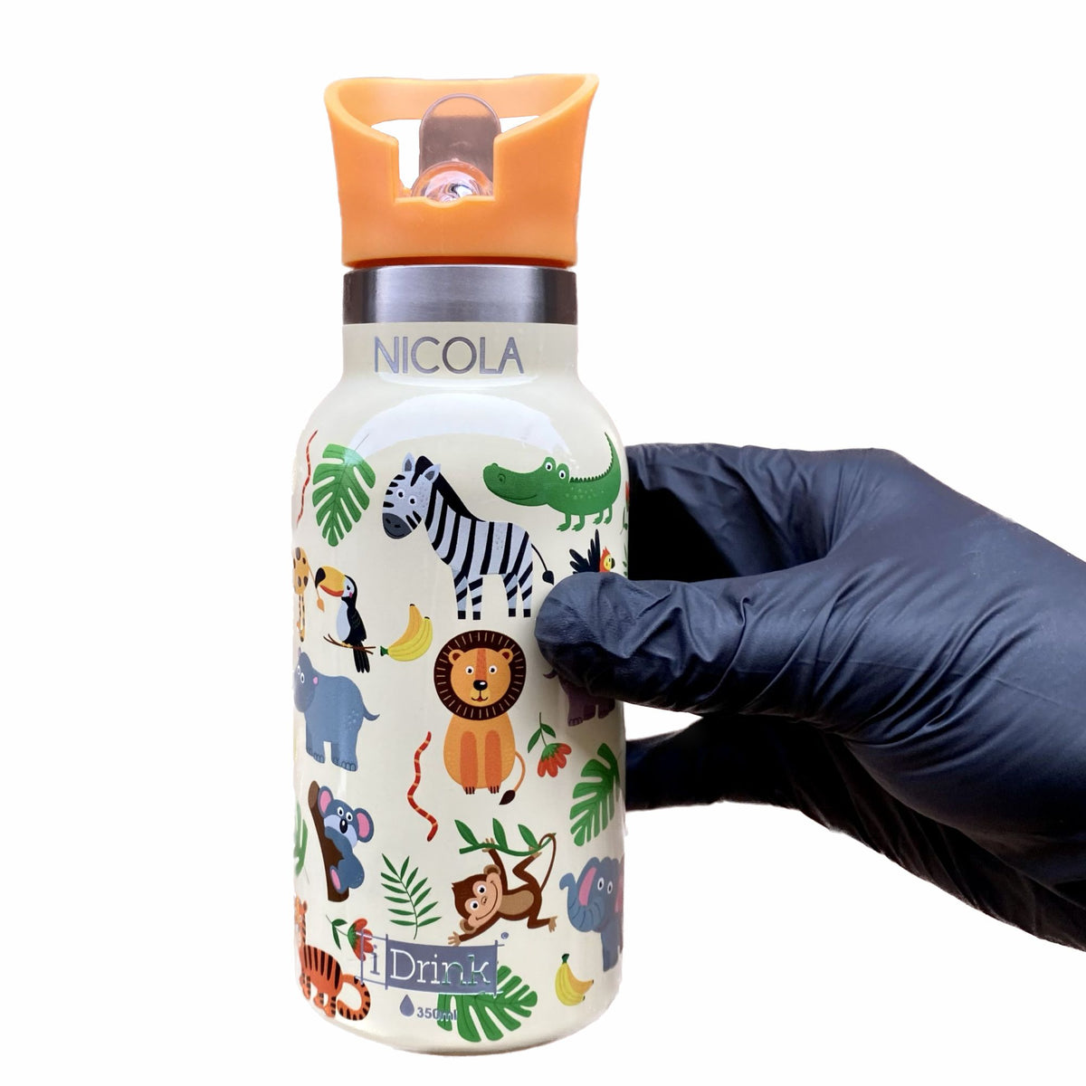 I-DRINK Borraccia termica Personalizzabili KIDS GIUNGLA 350ml