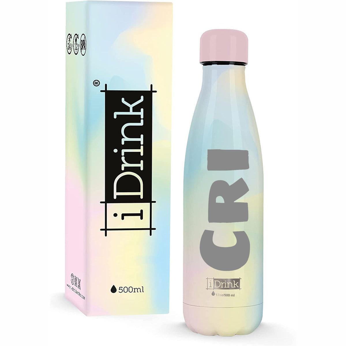 I-Drink Borraccia termica Personalizzabile RAINBOW 500ml