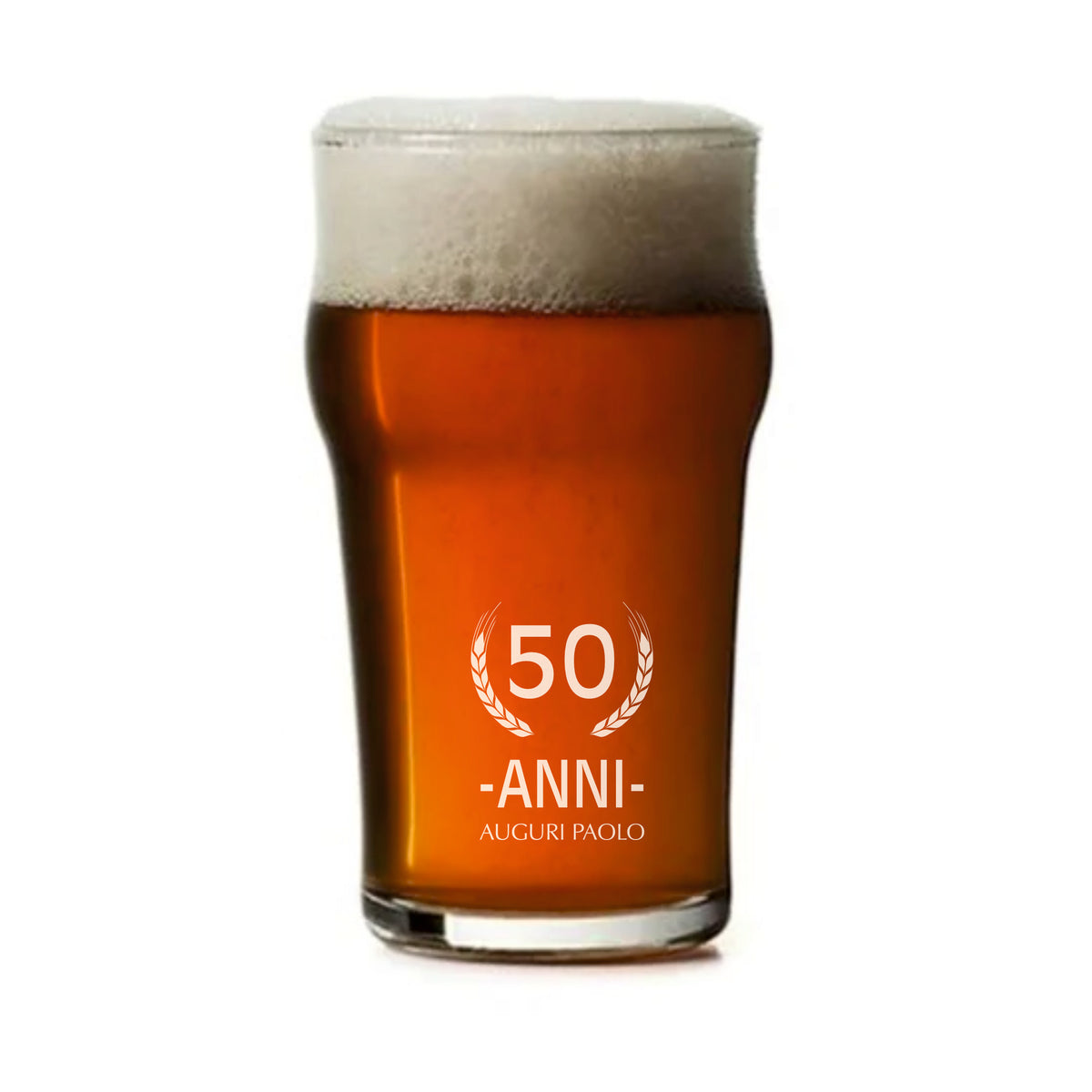 Bicchiere di BIRRA o Bevande Personalizzato 585 ml