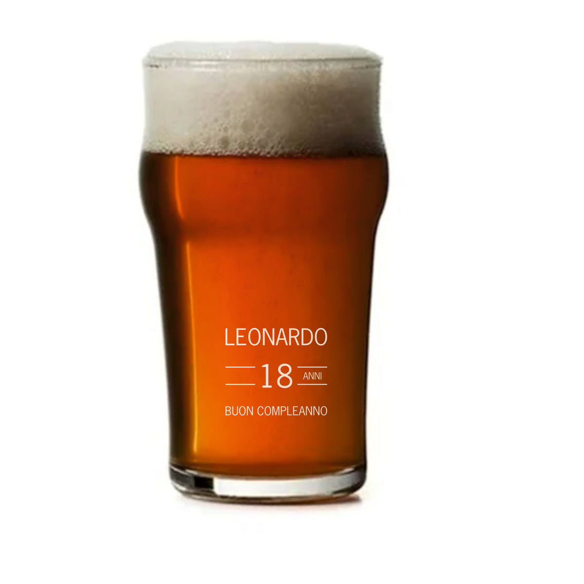 Bicchiere di BIRRA o Bevande Personalizzato 585 ml