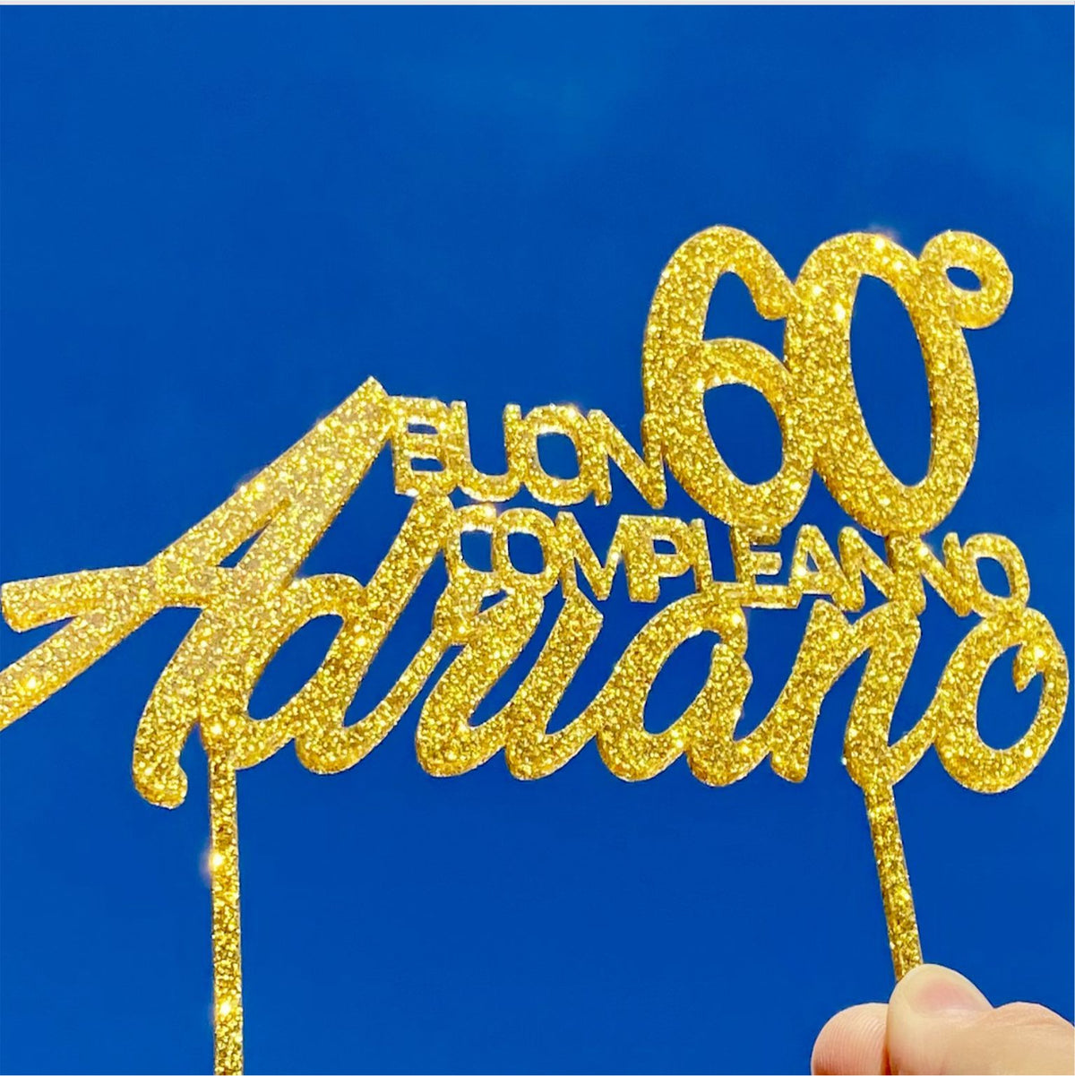 Cake Topper BUON COMPLEANNO per Torta Personalizzabile