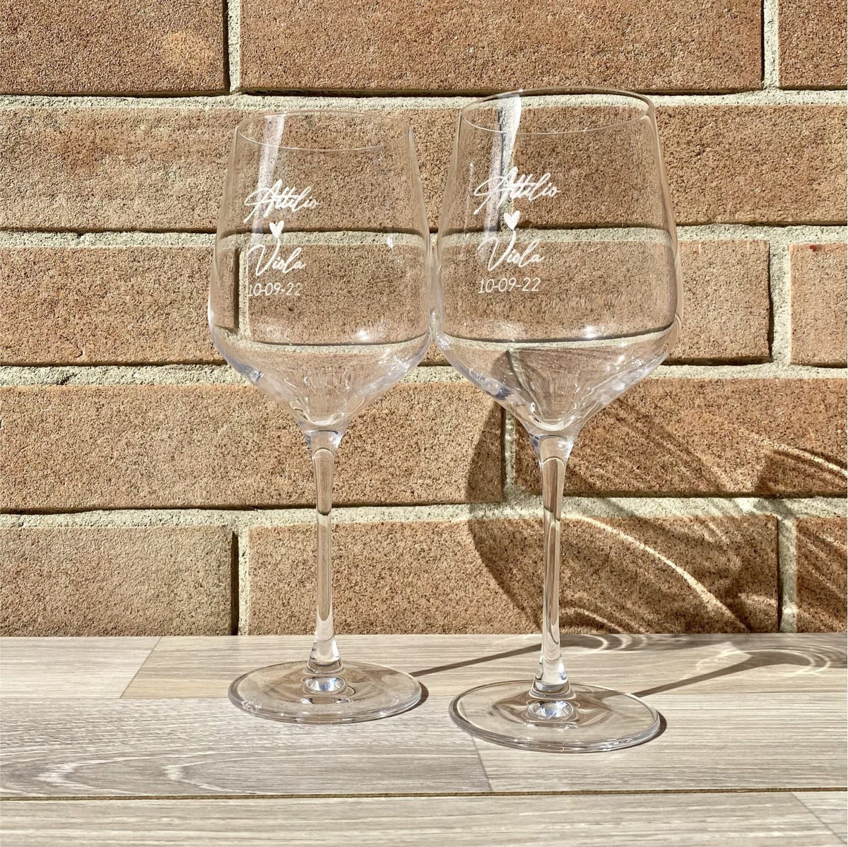 Calice da Vino Rosso Personalizzato