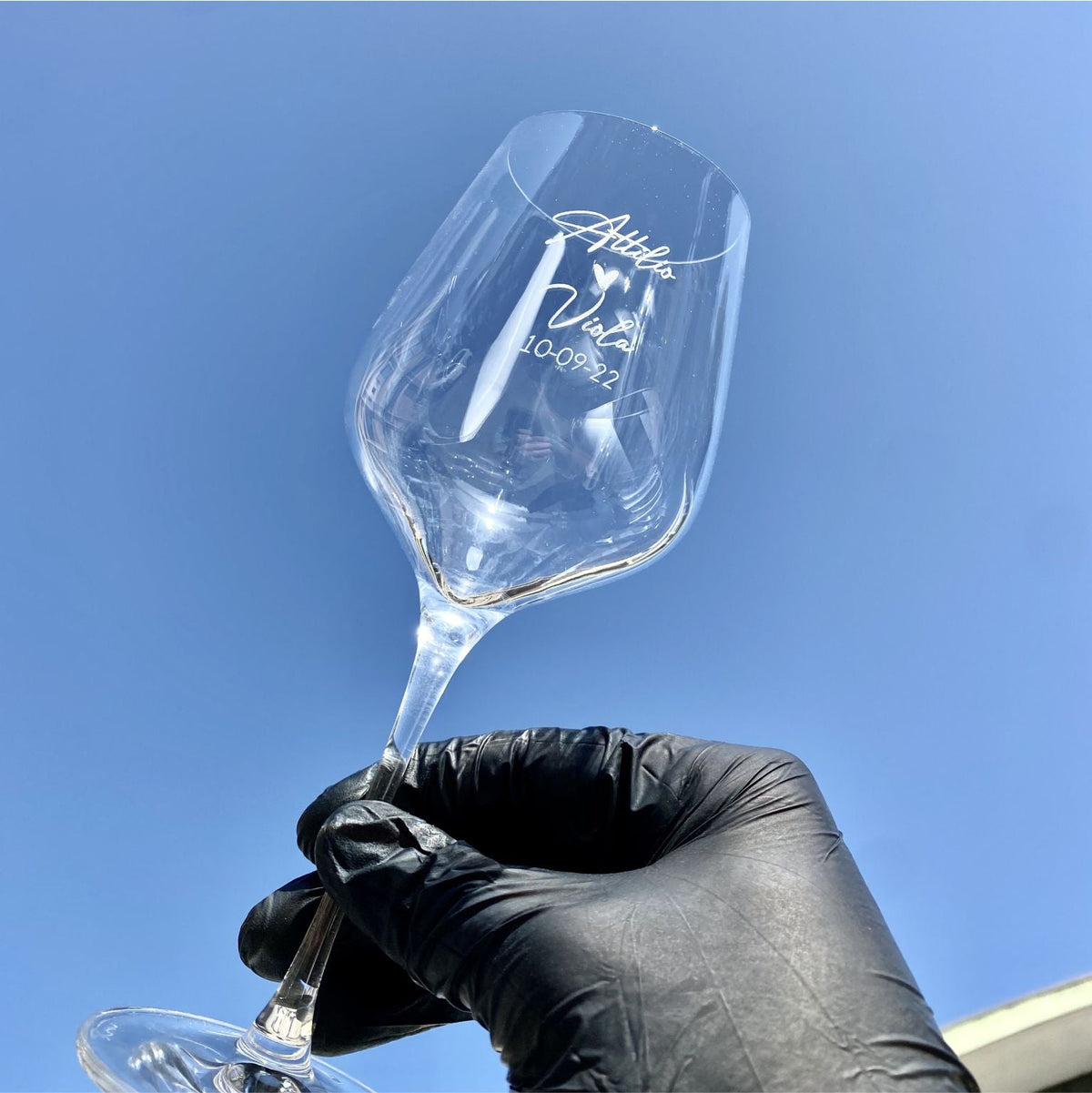 Calice da Vino Rosso Personalizzato