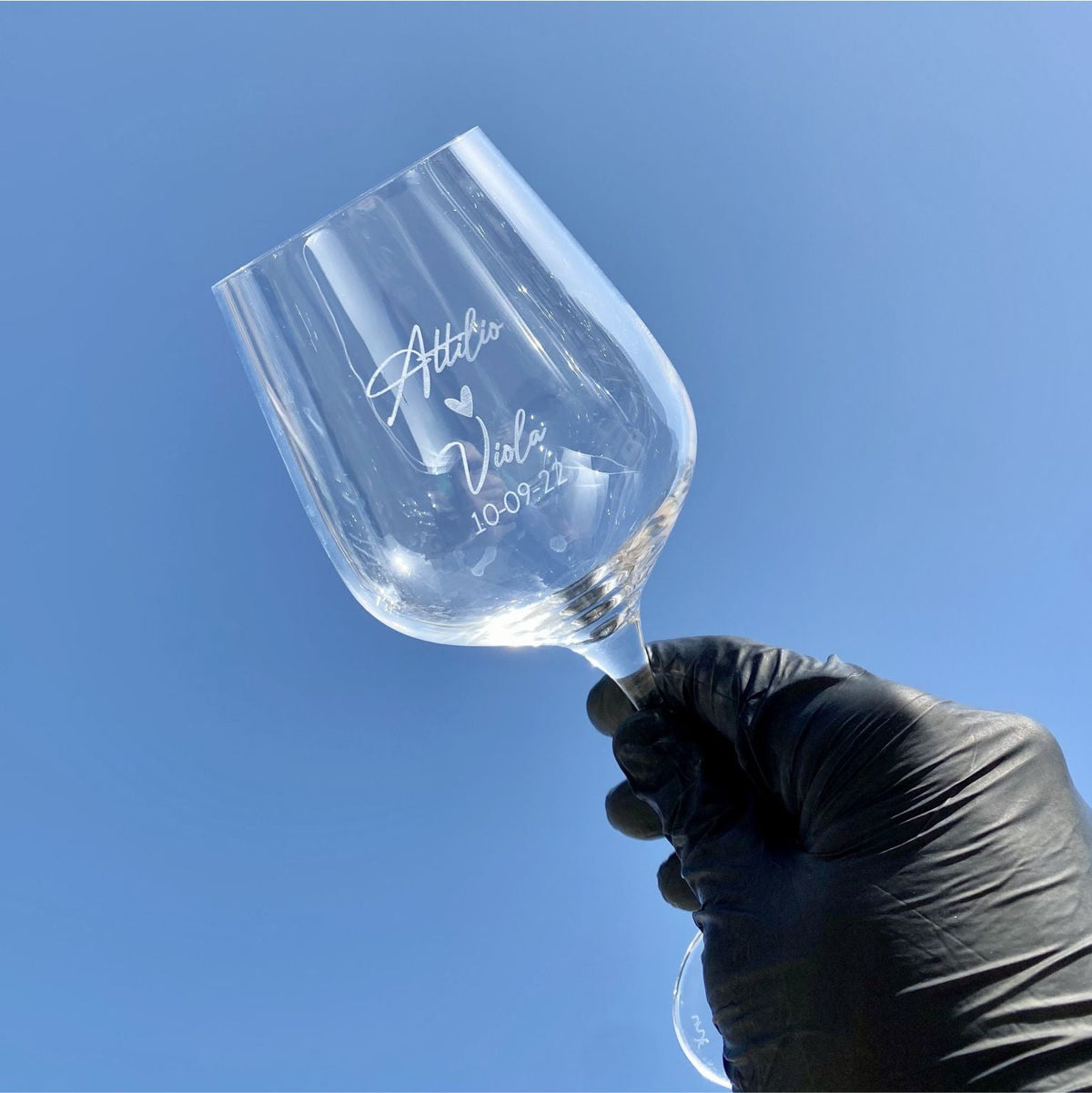 Calice da Vino Rosso Personalizzato