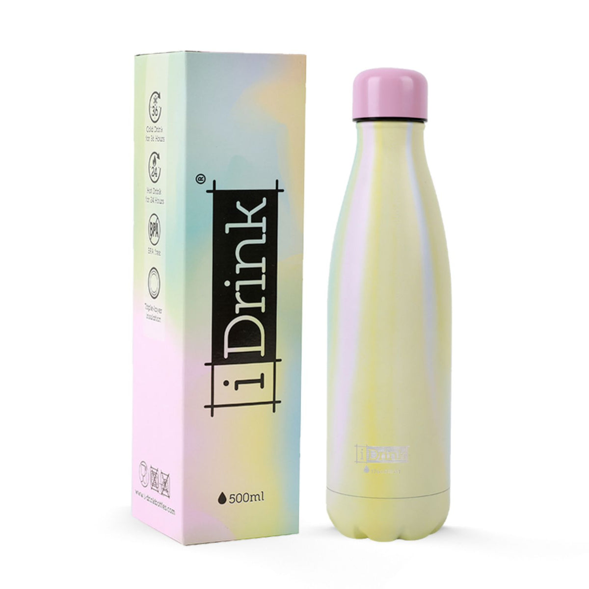 I-Drink Borraccia termica Personalizzabile RAINBOW 500ml