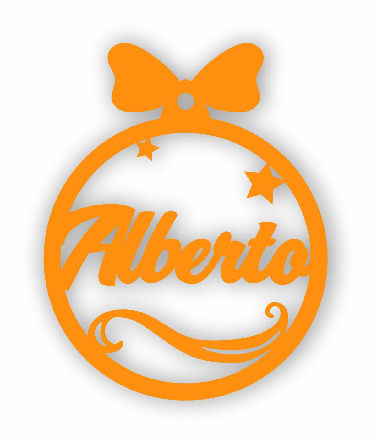 Pallina di natale Orange da personalizzare