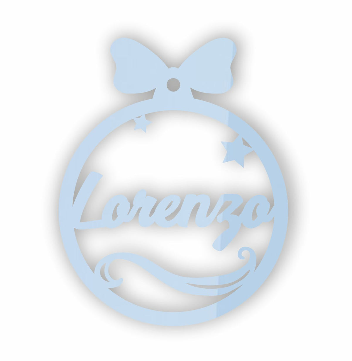 Pallina di natale Azure (Azzurro Pastello)= da personalizzare