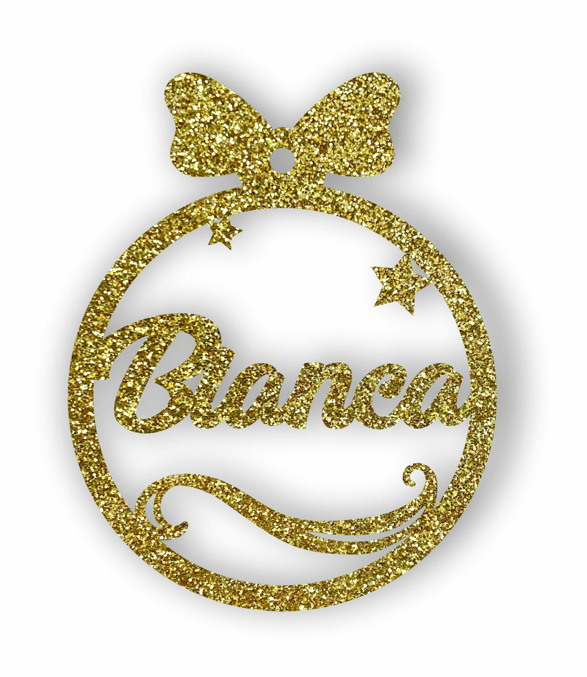 Pallina di natale Glitter Oro da personalizzare